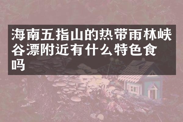 海南五指山的热带雨林峡谷漂附近有什么特色食物吗