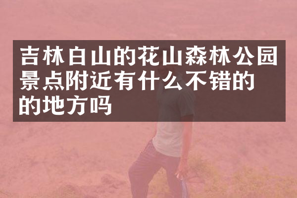 吉林白山的花山森林公园景点附近有什么不错的住的地方吗