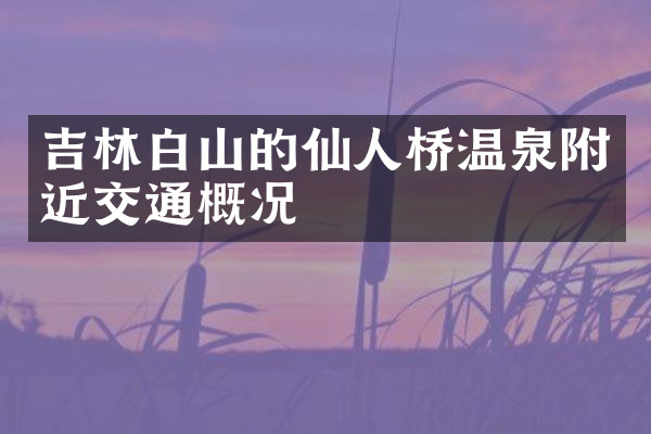 吉林白山的仙人桥温泉附近交通概况
