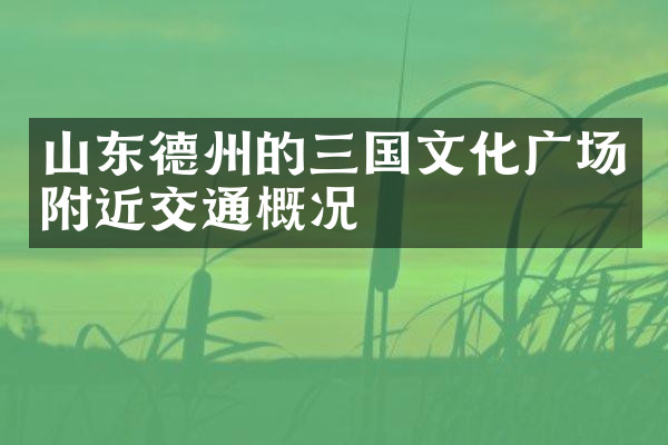 山东德州的三国文化广场附近交通概况