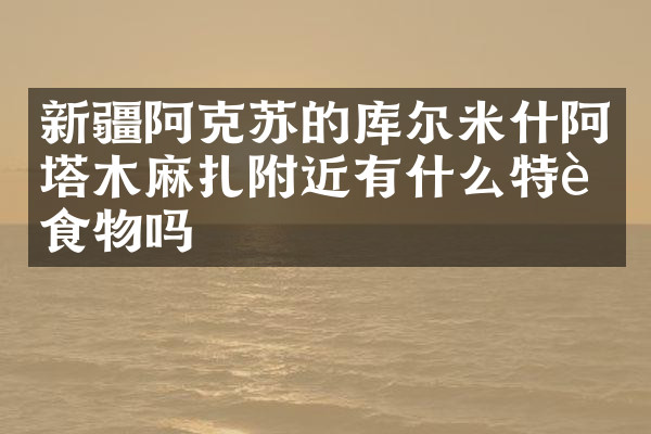 新疆阿克苏的库尔米什阿塔木麻扎附近有什么特色食物吗