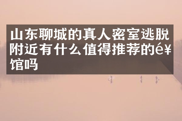 山东聊城的真人密室逃脱附近有什么值得推荐的饭馆吗