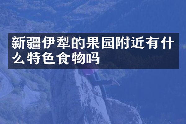 新疆伊犁的果园附近有什么特色食物吗