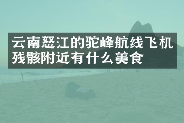 云南怒江的驼峰航线飞机残骸附近有什么美食