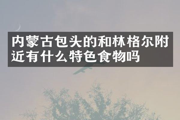 内蒙古包头的和林格尔附近有什么特色食物吗