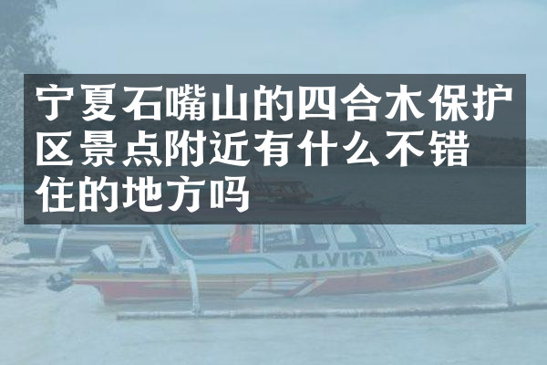 宁夏石嘴山的四合木保护区景点附近有什么不错的住的地方吗