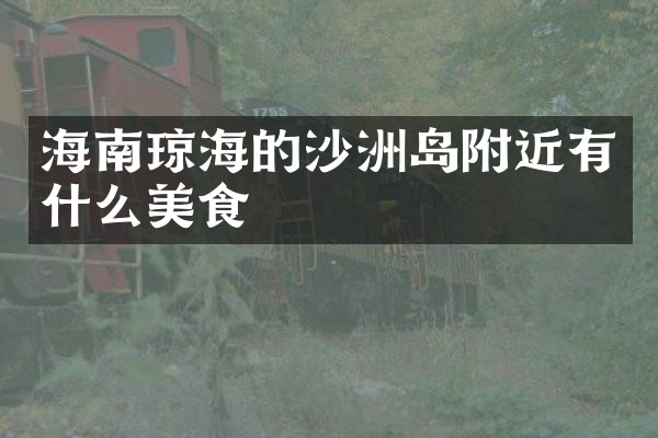 海南琼海的沙洲岛附近有什么美食