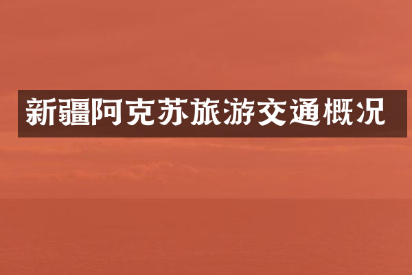 新疆阿克苏旅游交通概况