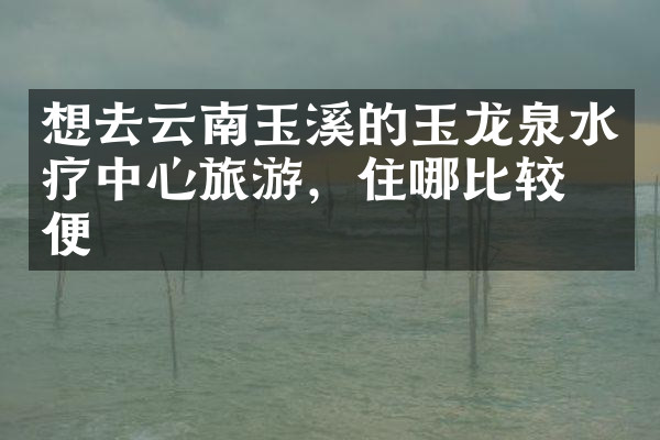 想去云南玉溪的玉龙泉水疗中心旅游，住哪比较方便