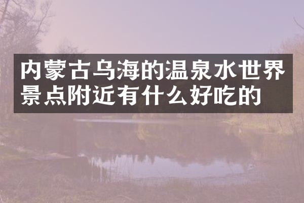 内蒙古乌海的温泉水世界景点附近有什么好吃的
