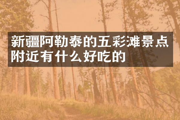 新疆阿勒泰的五彩滩景点附近有什么好吃的