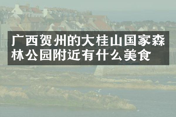 广西贺州的大桂山国家森林公园附近有什么美食