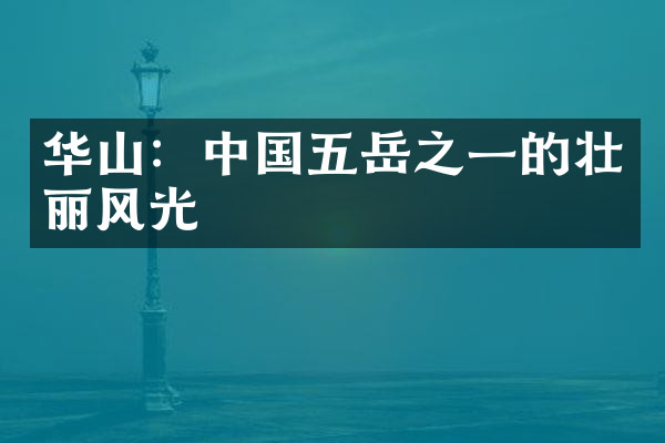 华山：中国五岳之一的壮丽风光