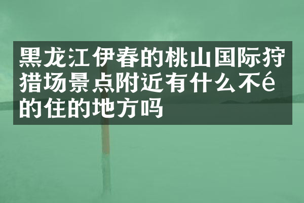 黑龙江伊春的桃山国际狩猎场景点附近有什么不错的住的地方吗