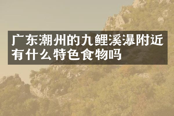 广东潮州的九鲤溪瀑附近有什么特色食物吗
