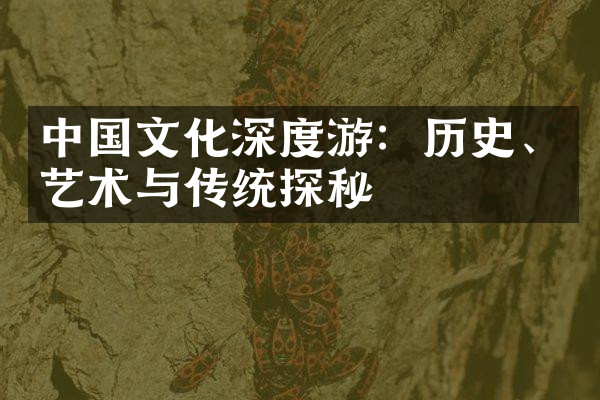 中国文化深度游：历史、艺术与传统探秘