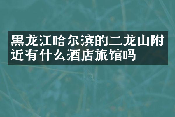 黑龙江哈尔滨的二龙山附近有什么酒店旅馆吗
