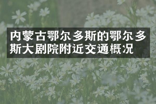 内蒙古鄂尔多斯的鄂尔多斯大剧院附近交通概况