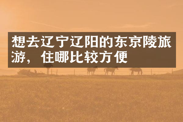 想去辽宁辽阳的东京陵旅游，住哪比较方便