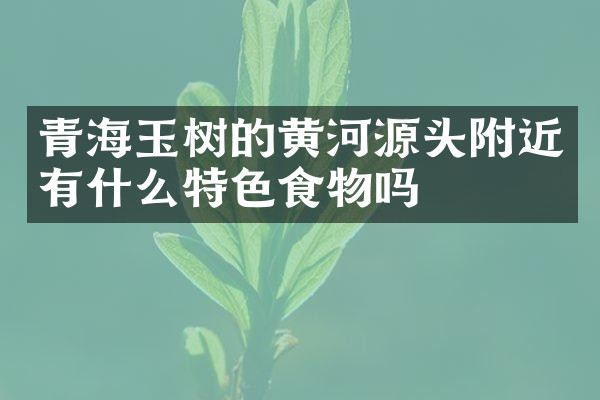 青海玉树的黄河源头附近有什么特色食物吗