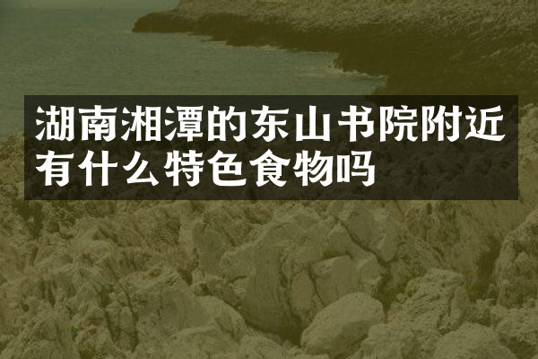 湖南湘潭的东山书院附近有什么特色食物吗
