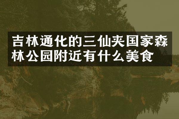 吉林通化的三仙夹国家森林公园附近有什么美食