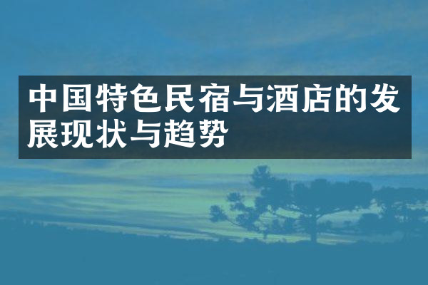 中国特色民宿与酒店的发展现状与趋势
