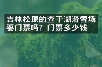 吉林松原的查干湖滑雪场要门票吗？门票多少钱？