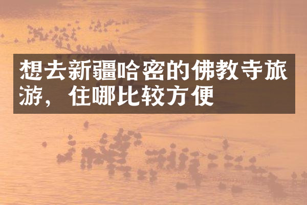 想去新疆哈密的佛教寺旅游，住哪比较方便
