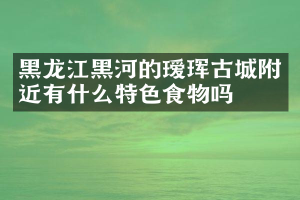 黑龙江黑河的瑷珲古城附近有什么特色食物吗