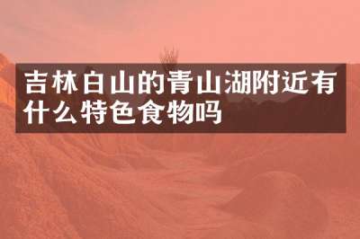 吉林白山的青山湖附近有什么特色食物吗