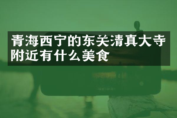 青海西宁的东关清真大寺附近有什么美食