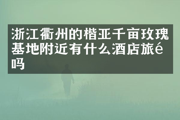浙江衢州的楷亚千亩玫瑰基地附近有什么酒店旅馆吗