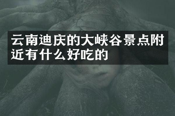 云南迪庆的大峡谷景点附近有什么好吃的