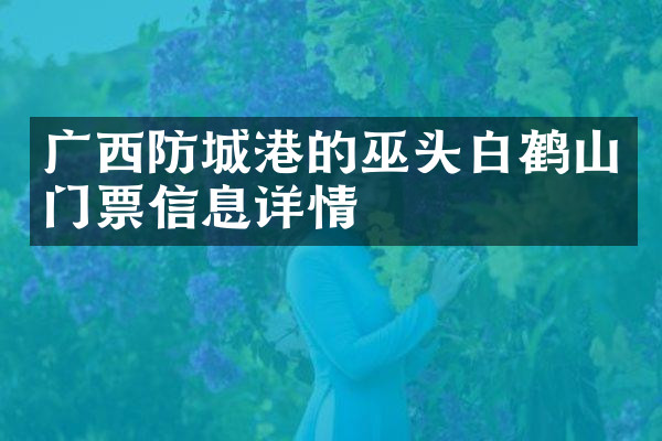 广西防城港的巫头白鹤山门票信息详情