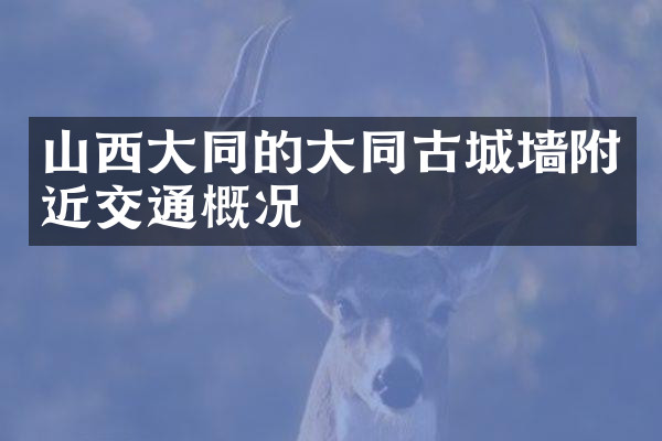 山西大同的大同古城墙附近交通概况