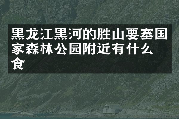 黑龙江黑河的胜山要塞国家森林公园附近有什么美食