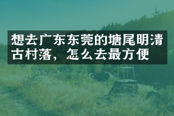 想去广东东莞的塘尾明清古村落，怎么去最方便