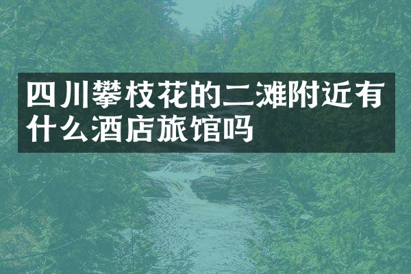 四川攀枝花的二滩附近有什么酒店旅馆吗