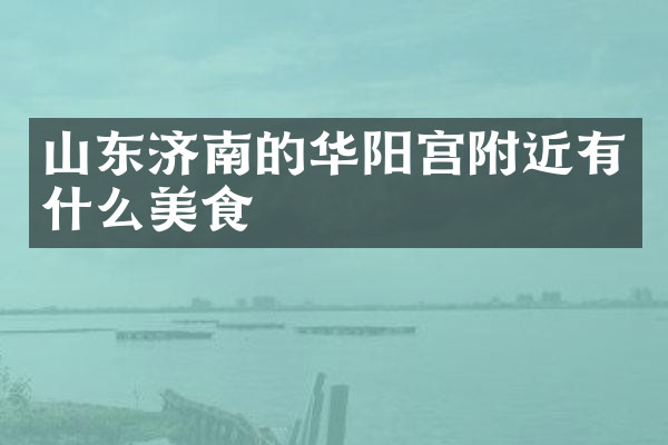 山东济南的华阳宫附近有什么美食