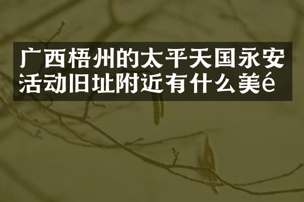 广西梧州的太平天国永安活动旧址附近有什么美食