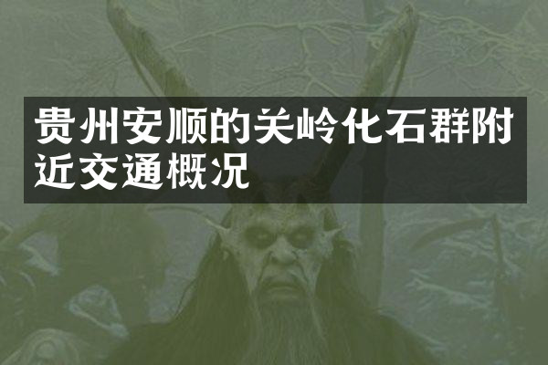贵州安顺的关岭化石群附近交通概况