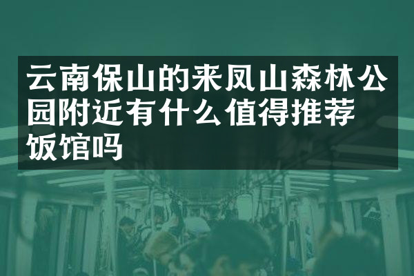 云南保山的来凤山森林公园附近有什么值得推荐的饭馆吗