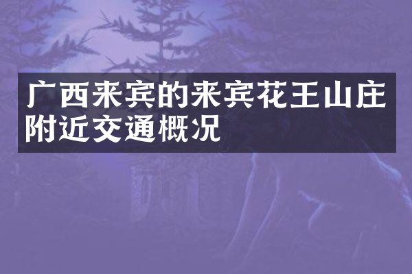 广西来宾的来宾花王山庄附近交通概况
