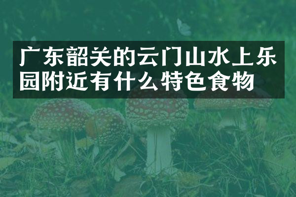 广东韶关的云门山水上乐园附近有什么特色食物吗