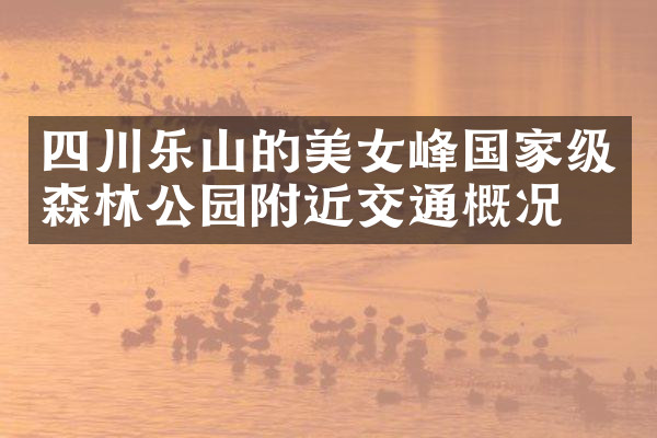 四川乐山的美女峰国家级森林公园附近交通概况