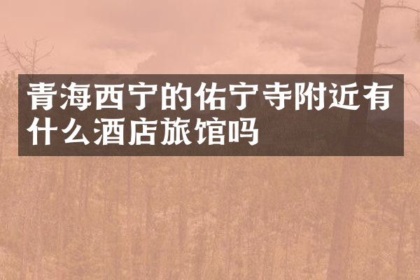 青海西宁的佑宁寺附近有什么酒店旅馆吗