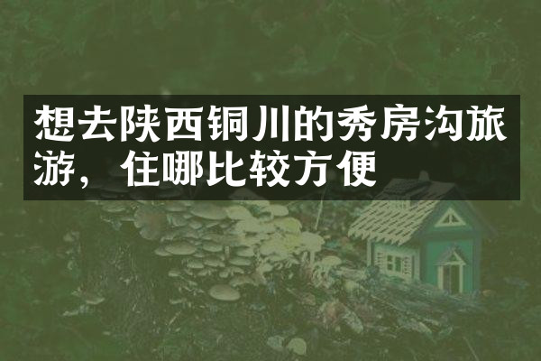 想去陕西铜川的秀房沟旅游，住哪比较方便