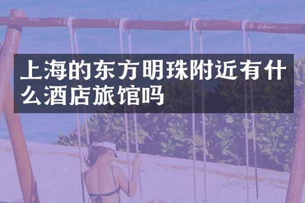 上海的东方明珠附近有什么酒店旅馆吗