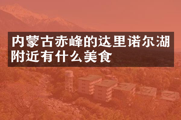 内蒙古赤峰的达里诺尔湖附近有什么美食